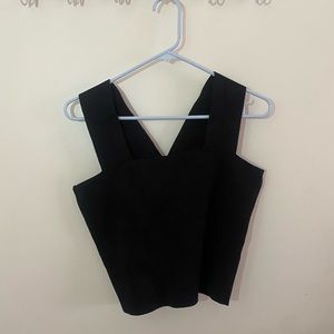 Black bandage crop top